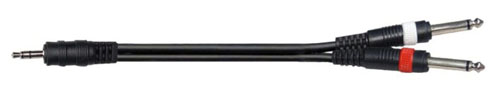 soundstation 551726400 Cable Jack3,5M-2X Jack6,3M 1,5M