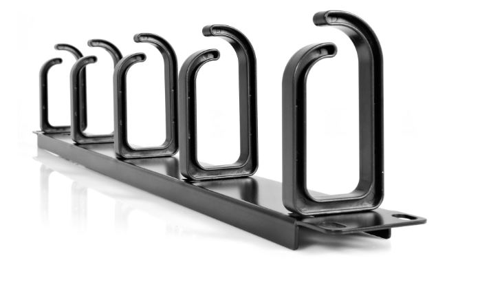 Startech.com CABLMANAGER2 Pannello gestione cavi 1U 19" per rack con anelli guida in metallo