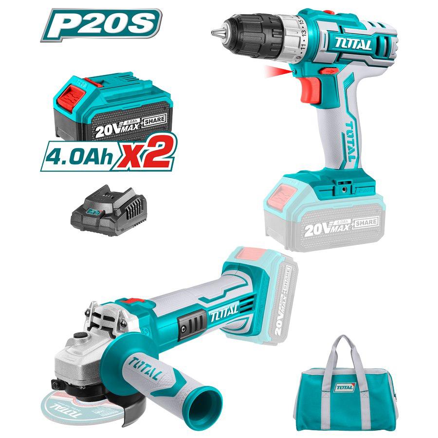 Kit Trapano e Smerigliatrice - One Battery TCKLI2009