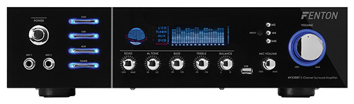 Amplificatore Hi-fi, 2x100W con ricevitore bluethooth/ SD/USB AV320BT