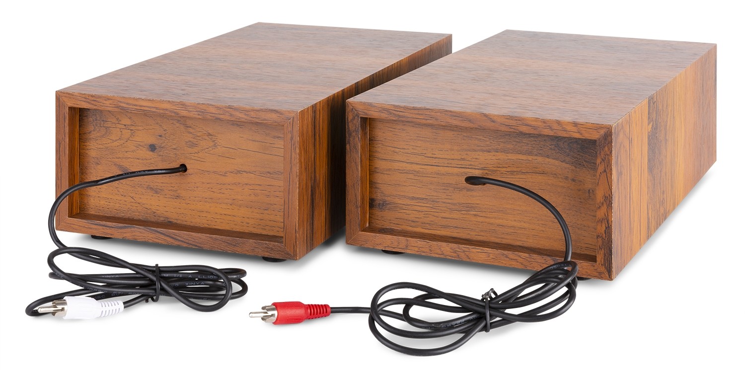 Set giradischi amplificato + 2 altoparlanti stereo e ricevitore Bluetooth RP165