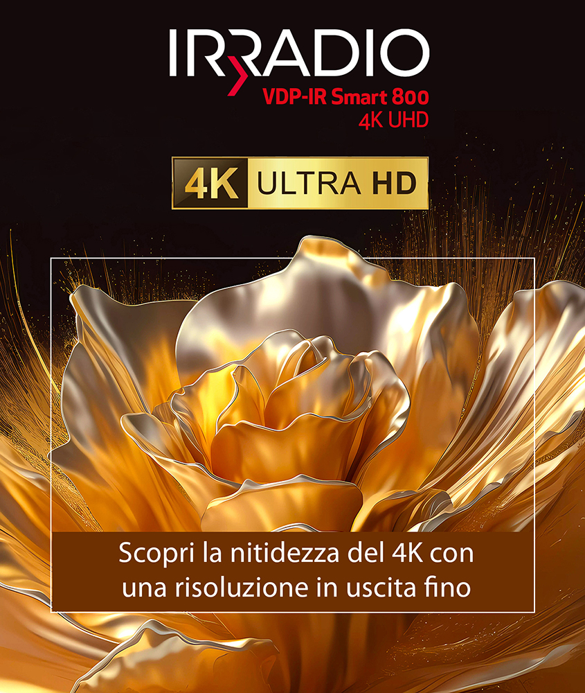 VDP-IR Smart 800 4K UHD - Videoproiettore 4K Ultra HD  2160p, con Sistema GTV