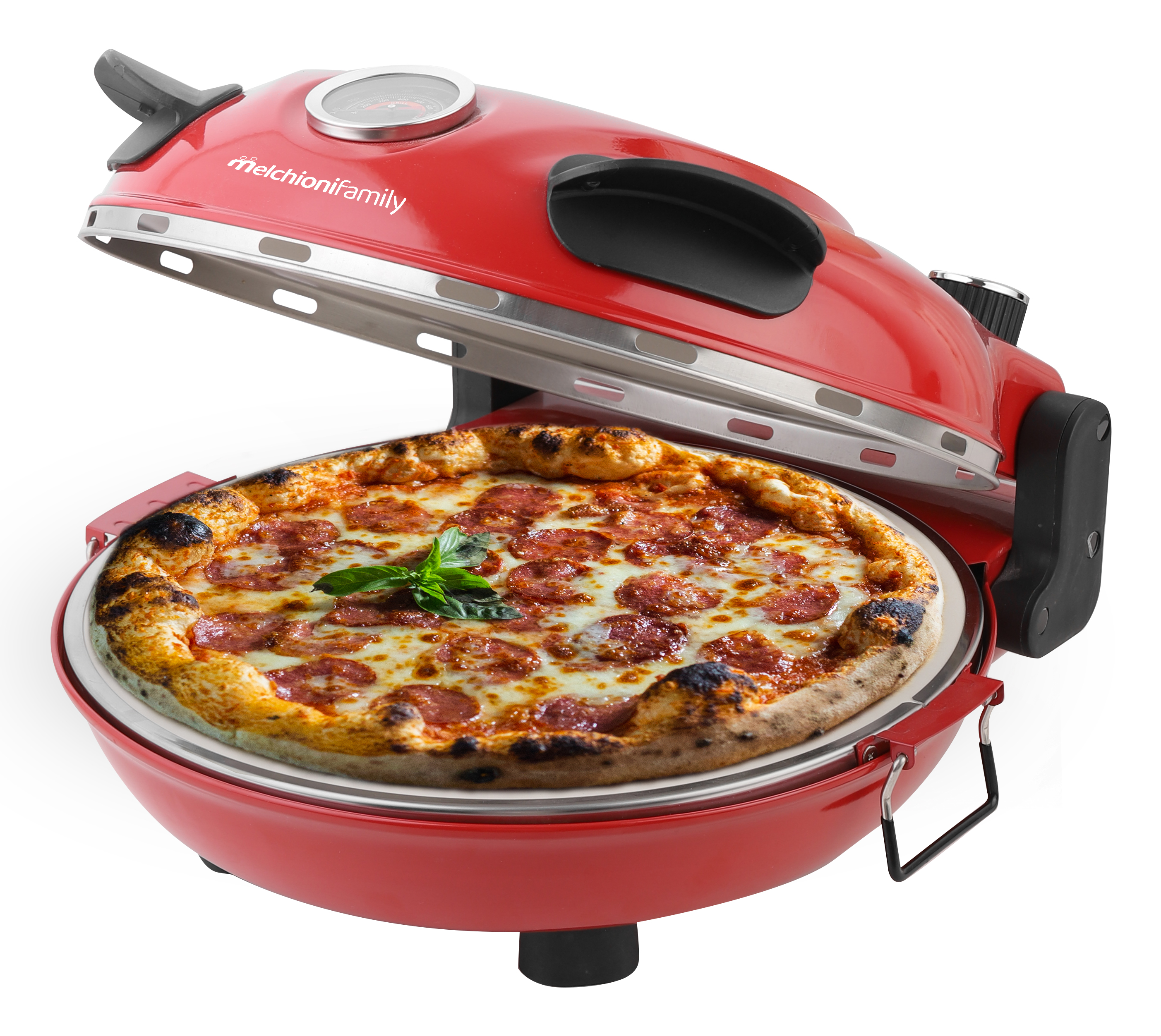 Forno pizza BELLANAPOLI PLUS con termometro e doppia resistenza