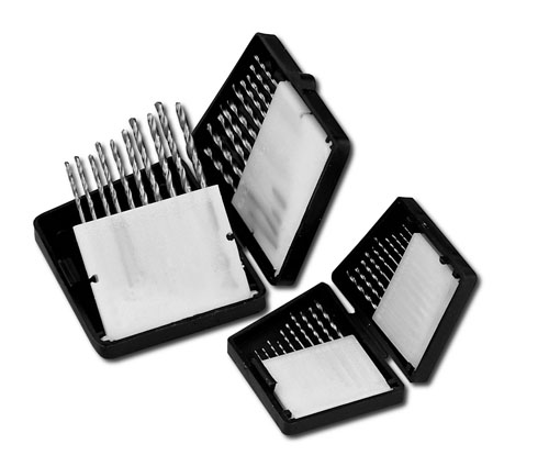 Punte di precisione 20 pezzi da 1,3 a 2,5mm HSS 225 Donau