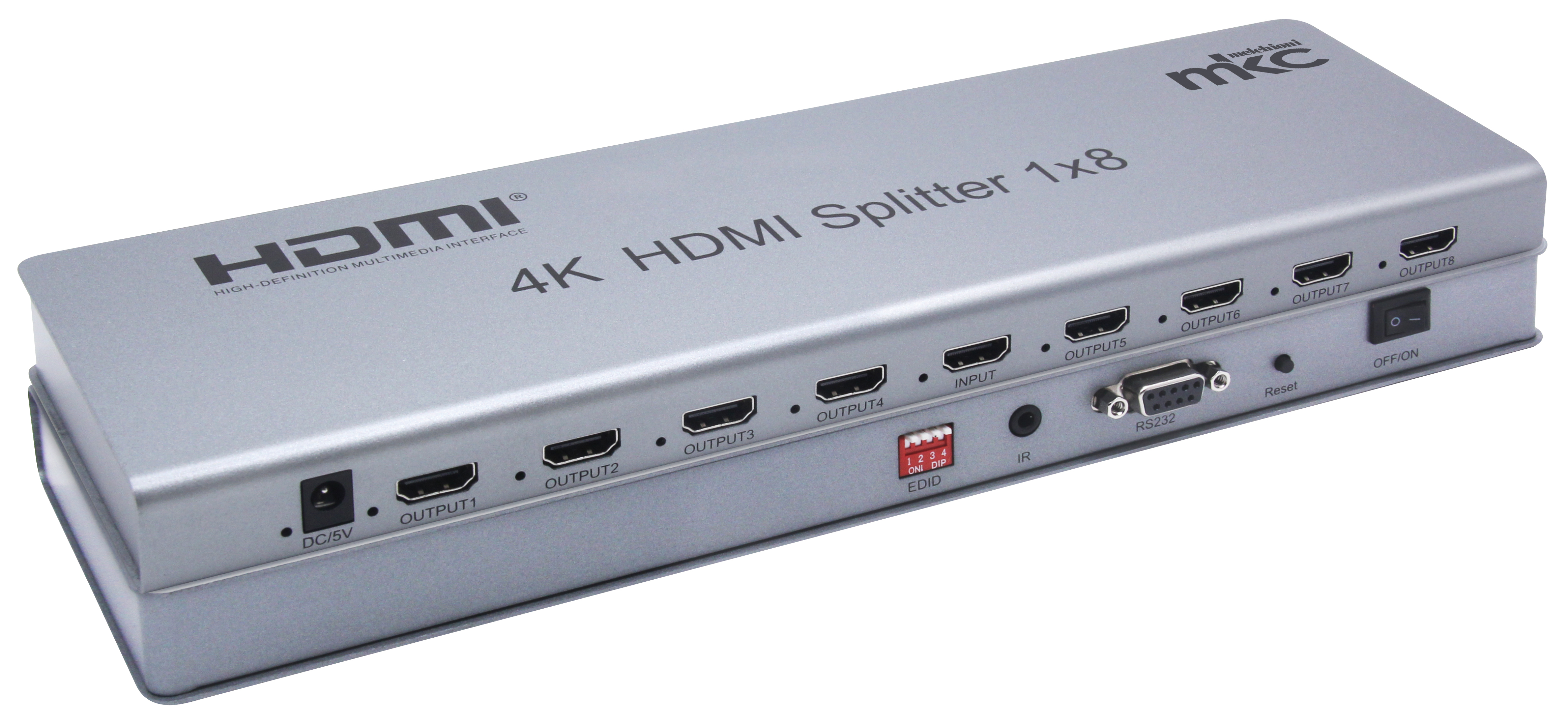 HDMI Splitter 4K 60Hz V2.0 EDID 1IN x 8OUT model MK-911-8plus