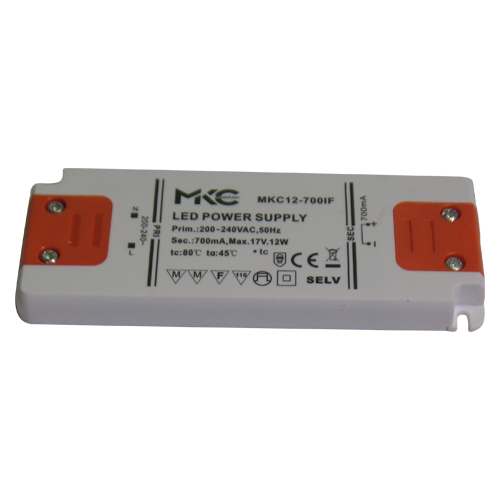 Driver LED MKC12-700IF 700MA 12W OUTPUT 17 VDC MKC12-700IF