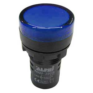 Segnalatore 24V A Led Blu Luminoso AP/SEGN/22B-I
