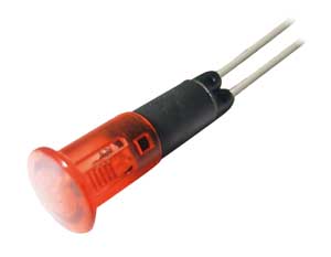 10mm Diameter Red 220VAC Indicator Light SEGN/28R-C