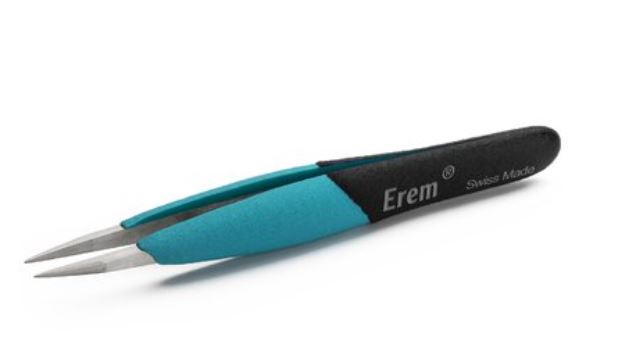Ergonomic precision tweezers with straight tips, EOODSA Weller