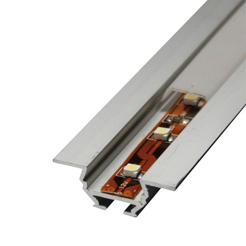 Profilo alluminio per stripled da 10mm copertura opale piana 2mt. LR42- COVER MKC Light