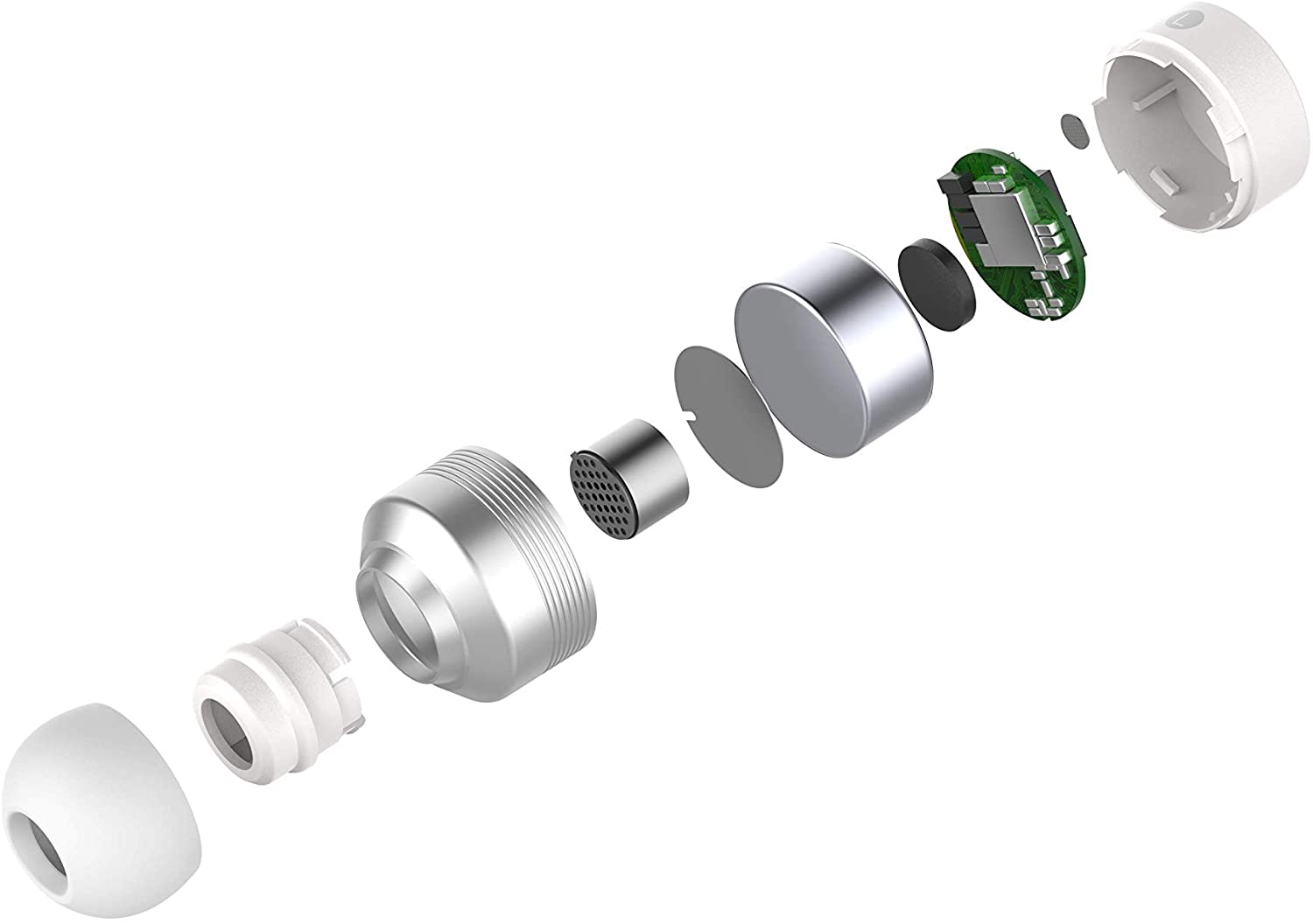 Vervebuds 120 White Stereo Earphone with Bluetooth