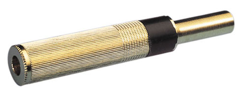 433329551 Socket stereo golden 6,4 mm with cable guide