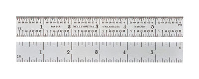 150mm rigid steel ruler