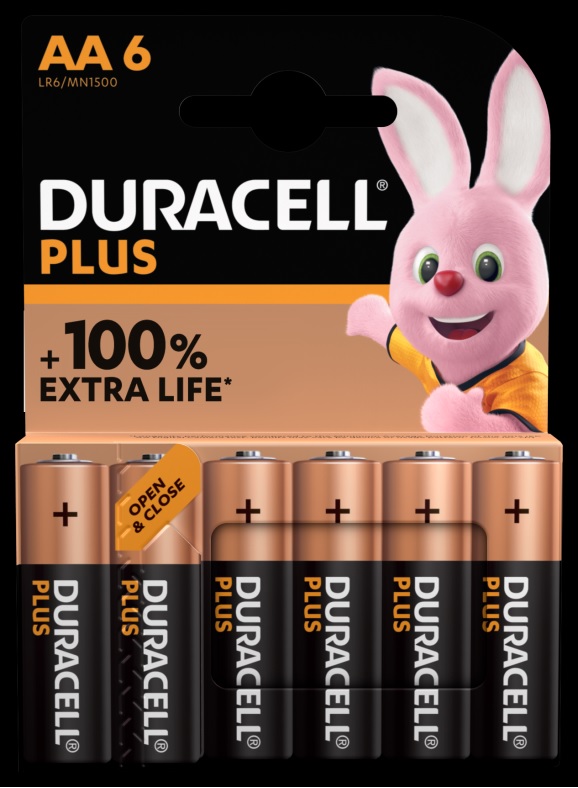 Duracell Plus Stilo (AA) 1500 in blister da 6 pile
