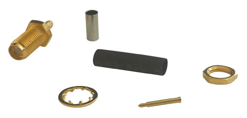 MKC SMA369 FEMALE SMA PLATED CRIMPING Socket sma reverse golden crimp x rg-174