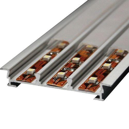 Profilo alluminio per stripled da 12mm copertura opale piana 2mt. LR45-COVER MKC Light