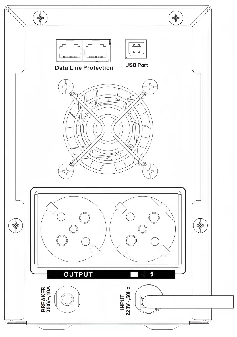 MK-2000UPS UPS line interactive 2000VA