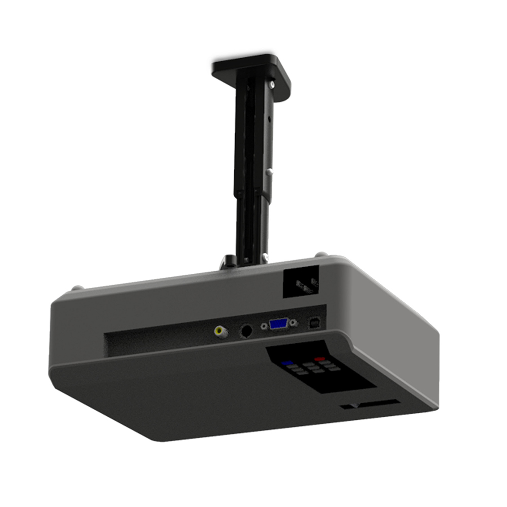 Supporto da soffitto per videopriettori. Distanza da soffitto 240-3105mm, colore nero, Mod. SP-IR-CEILING-240/310