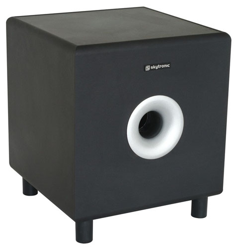 Diffusore subwoofer attivo da 200W, Woofer da 8", colore nero, Mod. SHFS08B