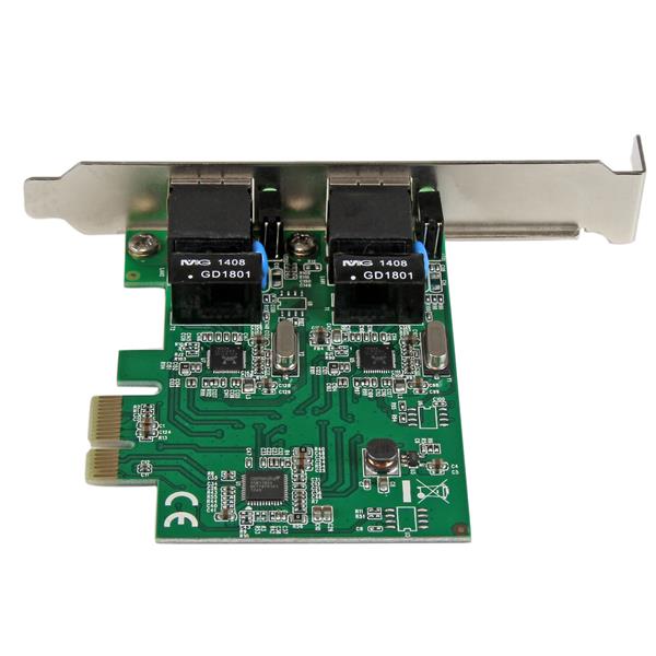 Startech.com ST1000SPEXD4 Scheda di Rete Ethernet PCI express a 2 porte RJ45 da 1 Gbps - Adattatore PCIe NIC Gigabit Ethernet 802.3ab