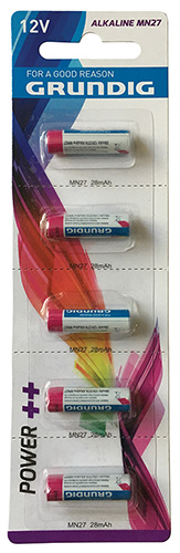 GRUNDIG MN27 batteria alcalina da 12V in confezione da 5 pile