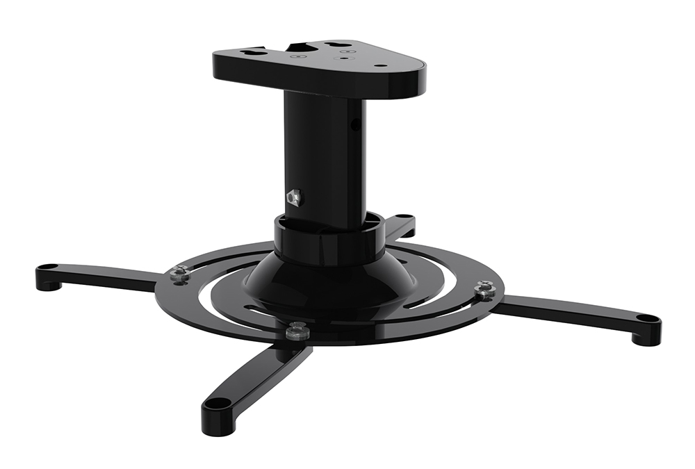 Supporto da soffitto per videopriettori. Distanza da soffitto di 135mm, colore nero, Mod. SP-IR-CEILING-135