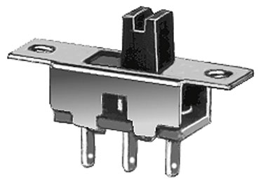 11CL002 MINI SLIDE SWITCH Diverter unipolar slide for panel on-on