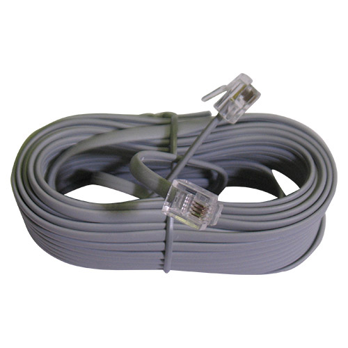 Cavetto telefonico lineare 10mt intestato grigio 6-4