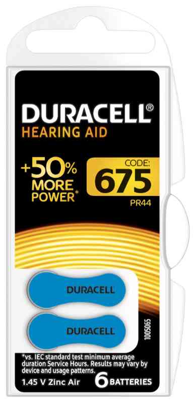 Duracell Easy Tab675 Blu in blister da 6 pile
