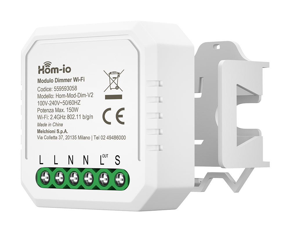 Hom-Mod-Dim-V2 Modulo dimmer 150W da incasso WiFi