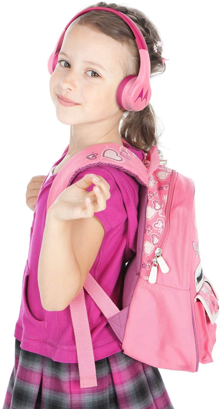 Stereo headphones for children with BT function Mod. Squads 300 pink