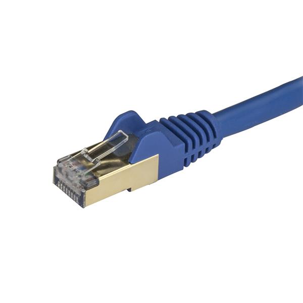 Startech.com 6ASPAT1MBL Cavo Ethernet CAT6a da 1m - Cavo di rete Lan RJ45 10 Gigabit Schermato 100W PoE - Cavo dati patch STP 10GbE - Testato individualmente - Certificato UL/TIA - Blu(6ASPAT1MBL)