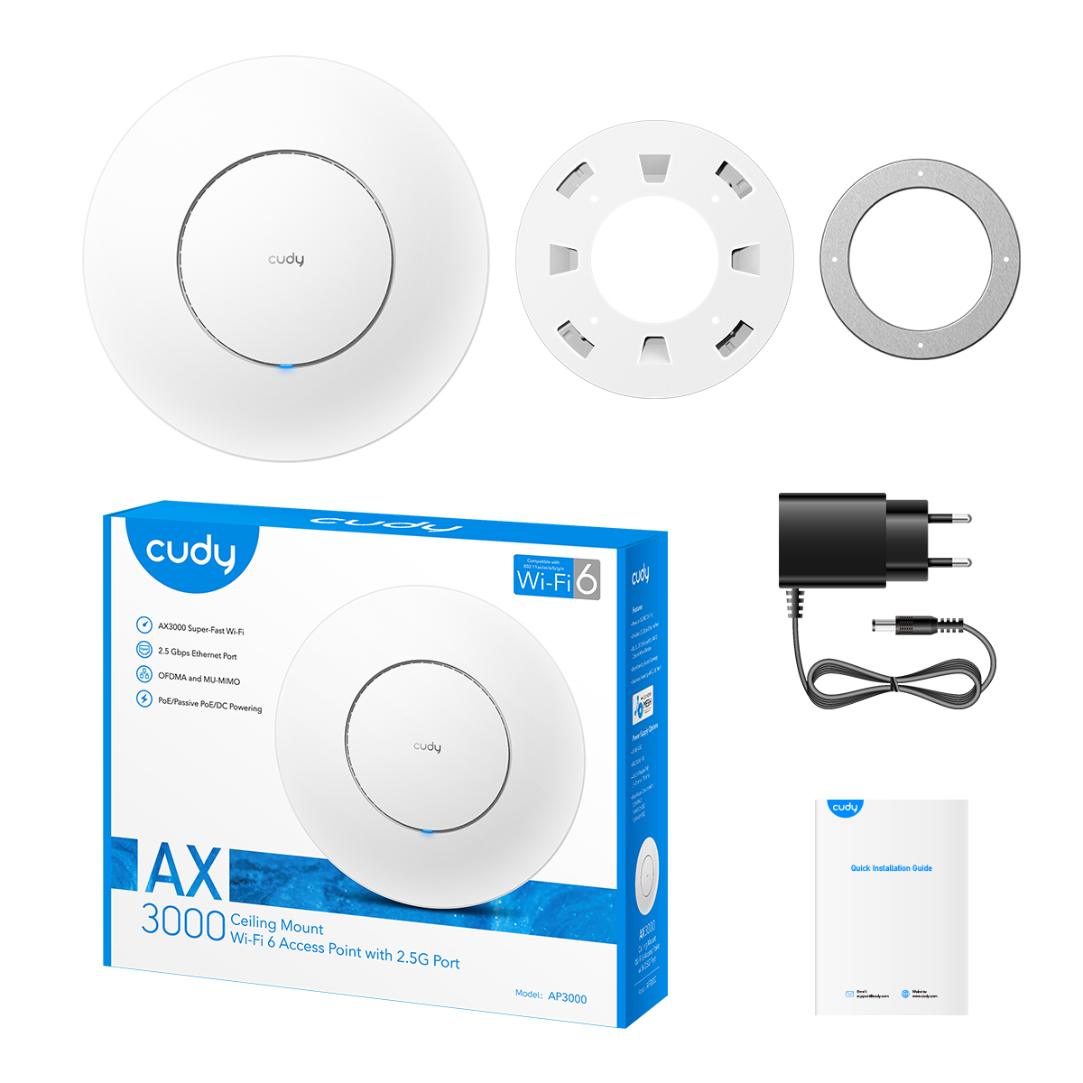 AP3000 - AX3000 WiFi 6 2.5G Access Point