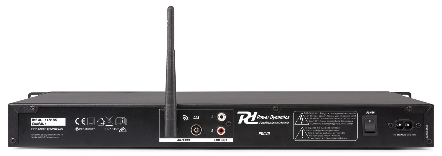 Module with DAB+/FM tuner and USB/BT, Model PDC40