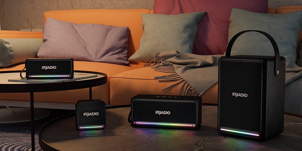 Diffusore wireless IR-M3 Classic da 10W, TWS, con LED RGB