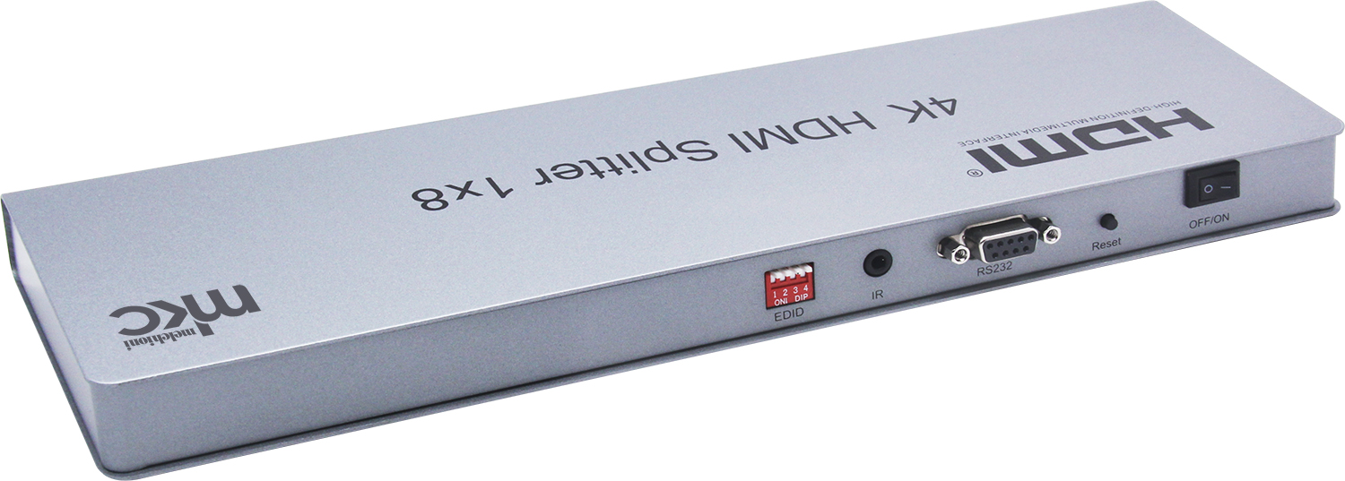 HDMI Splitter 4K 60Hz V2.0 EDID 1IN x 8OUT model MK-911-8plus