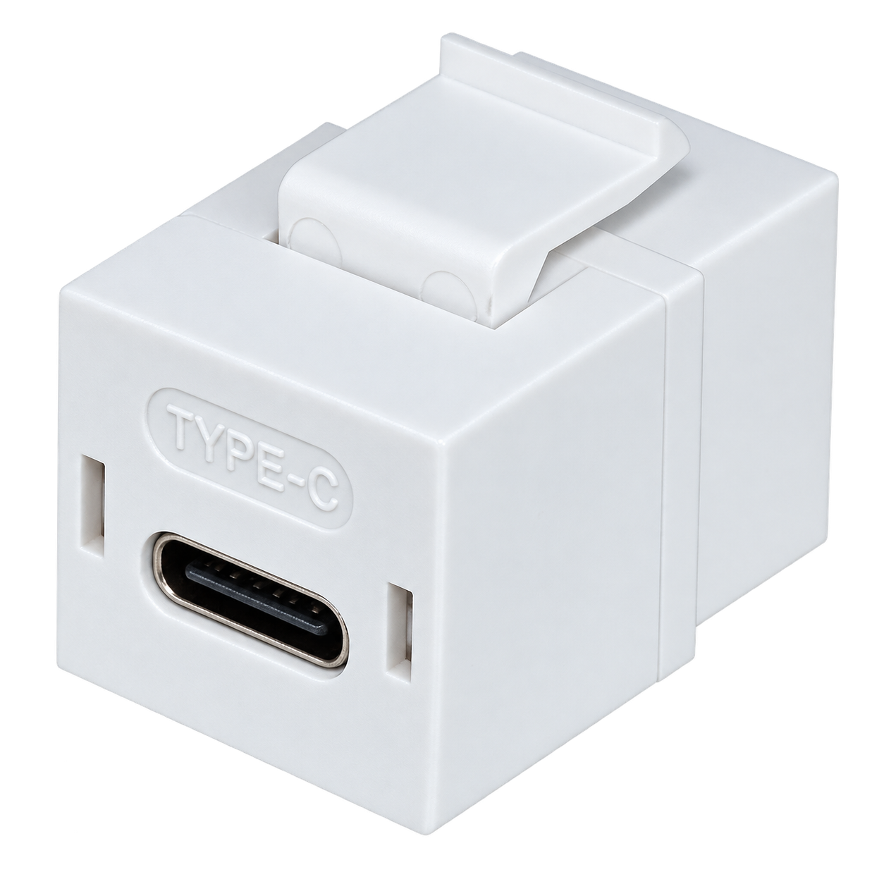 Connettore Keystone USB-C passante presa-presa