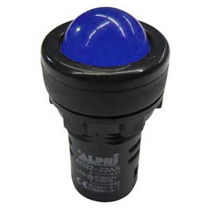 Segnalatore 24V A Led Blu Luminoso A Parabola AP/SEGN/224B-C