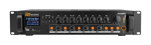 Amplificatore PA 240W - 100V - 4 zone regolabili singolarmente PDV240MP3