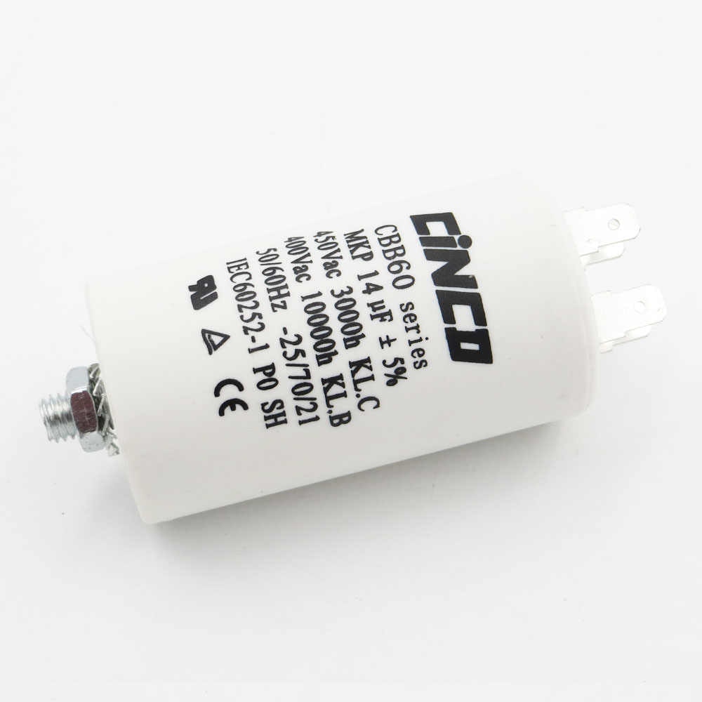 Condensatore in polipropilene di spunto terminale faston 14UF 400/450V