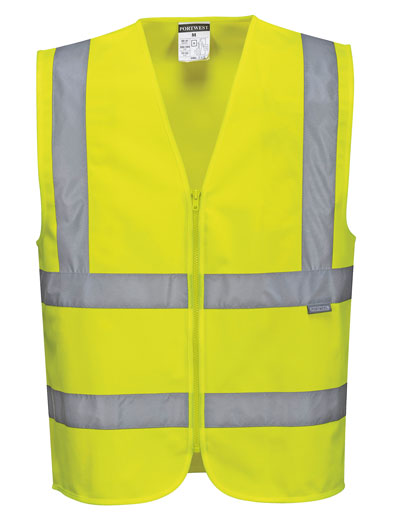 High-visibility vest, yellow, size L