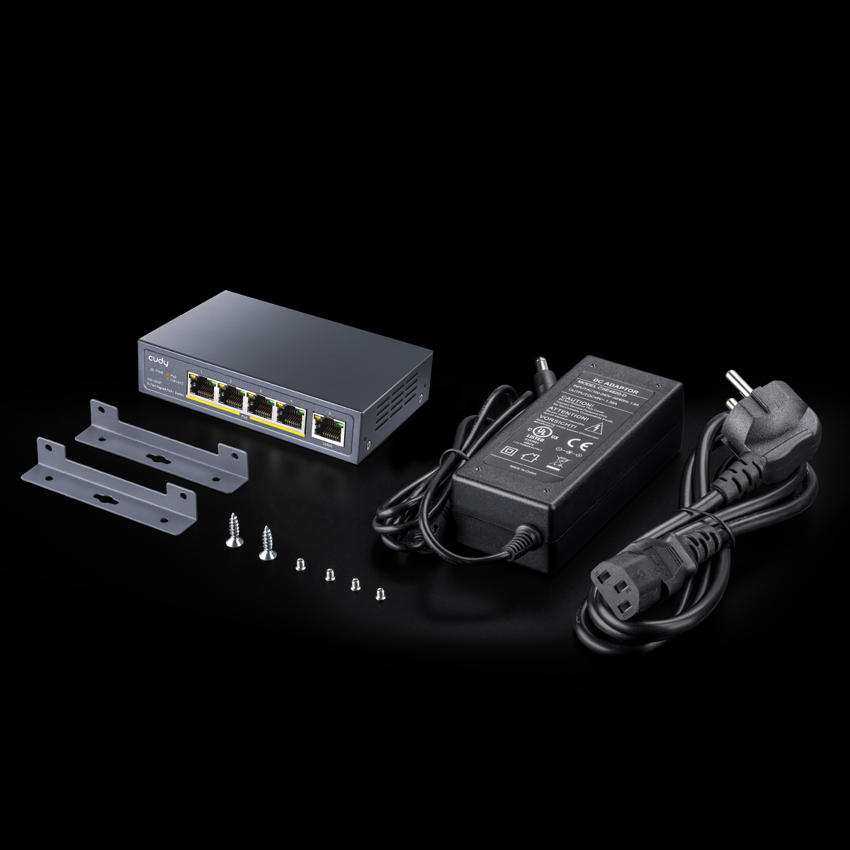 GS1005P - 5-Port Gigabit PoE+ Switch 60W