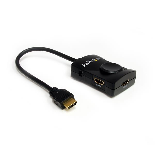 2-Port HDMI Video Splitter with Audio - USB Powered