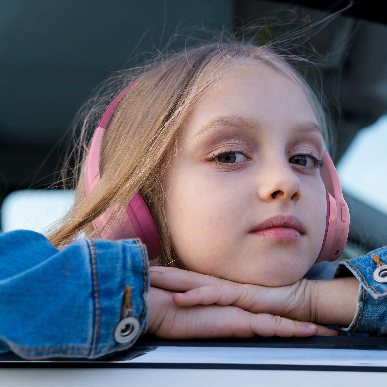 Stereo headphones for children with BT function Mod. Squads 300 pink