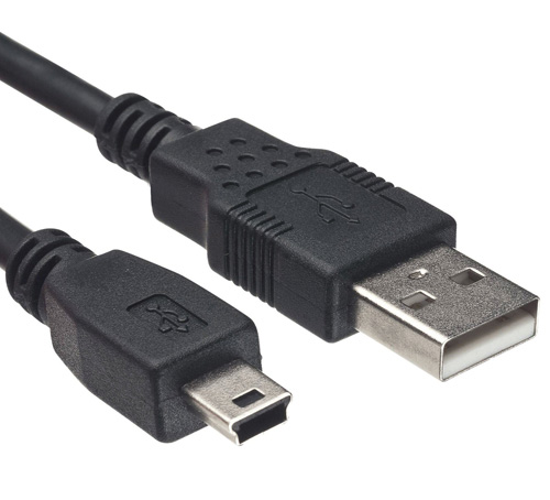 MKC 486611182 Cable  usb2.0 am-mini 5pm cca  1.8mt n bl