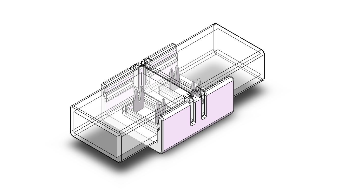 Connettore waterproof strip - strip 8mm 2 pin IP65