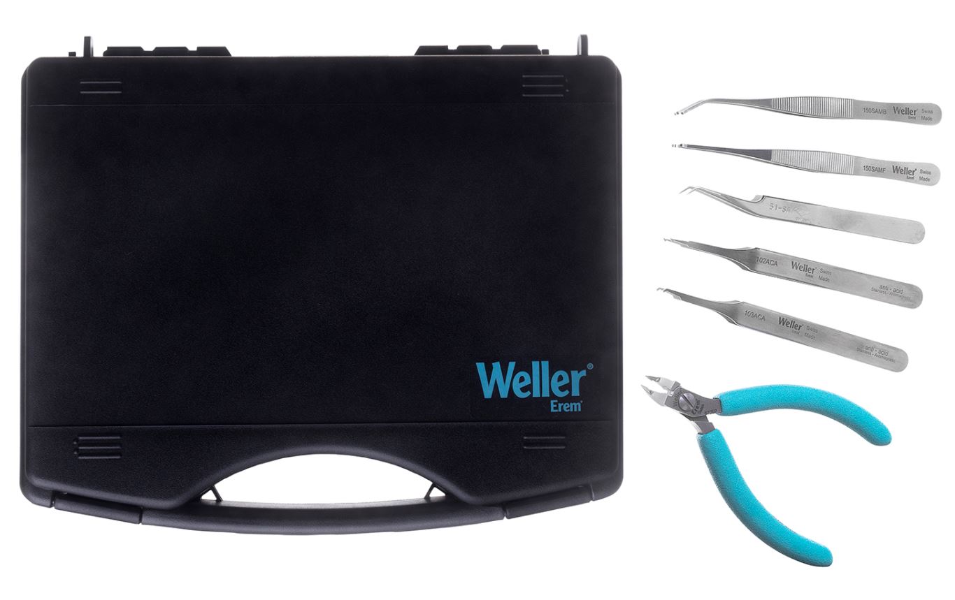 Kit Pinzette e tronchesi SMD, 3900KC Weller