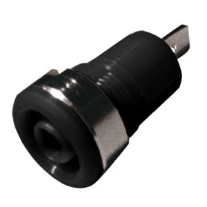 4mm Black Safety Insulated Bushing BO/501N-C