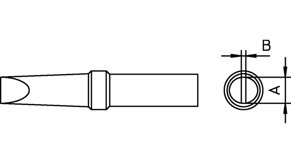Punta 4ETHL-1 0,8 mm Weller