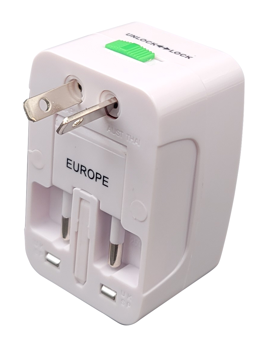 Adattatore universale da viaggio europa-regno unito-usa mod. MK-931